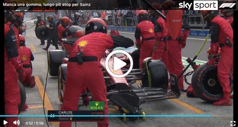 F1 Il disastroso pit stop di Sainz La gomma non c è persi 12