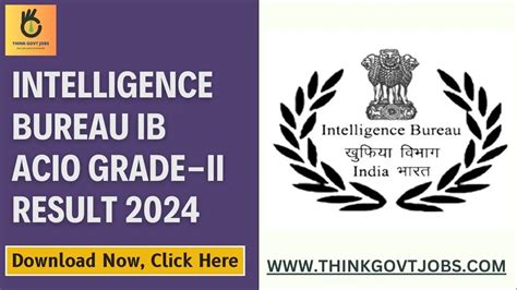 Intelligence Bureau Ib Acio Result