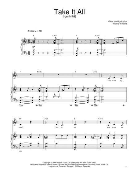 Maury Yeston And Nine Musical Sheet Music To Download And Print