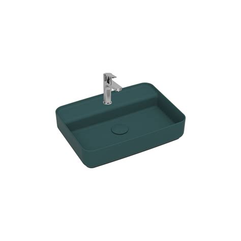 Sott Aqua Wall Hung Monoblok Washbasin Cm Mint Ceramic Sanitary