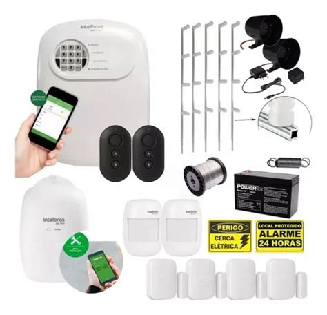 Alarme Com Cerca Eletrica - Kit Intelbras De Alarme Com Cerca Elétrica 60 Metros | Parcelamento sem ...