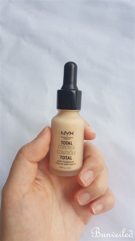 REVIEW & SWATCHES: NYX TOTAL CONTROL DROP FOUNDATION - Bunveiled