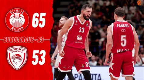 Olimpia Milano Olympiacos Highlights Youtube