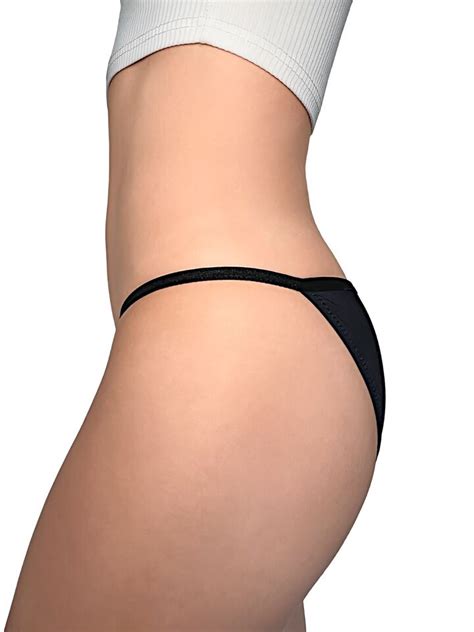 Nabtos Women Nylon String Bikini Sexy Silky Panties Low Rise Cotton
