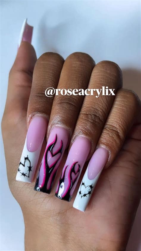 Flame Barbwire Hearts Roseacrylix On Instagram Nyc Located