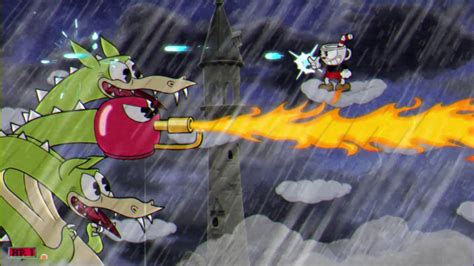 Cuphead Grim Matchstick Walktrough Dragon Boss Fight Fiery Frolic