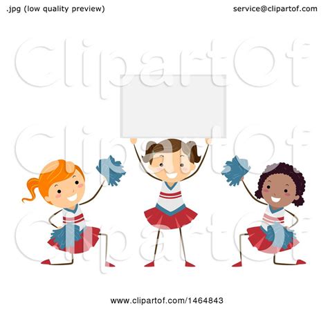 Children Cheerleader Clipart