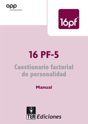 16pf 5 Cuestionario Factorial De Personalidad Cattell Raymond B