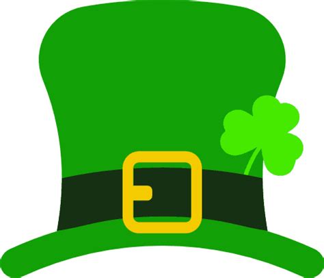 Leprechaun Hat With Clover Leaf St Patricks Day Free Svg File Svg Heart