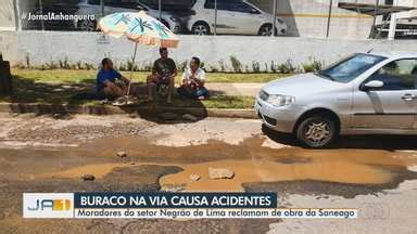 JA 1ª Edição Moradores do Setor Negrão de Lima reclamam de obra da