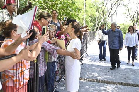 Supervisan Amlo Y Claudia Sheinbaum Obras Del Puente Sin Fin Y