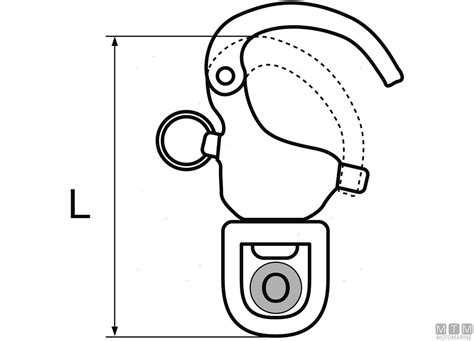 Moschettone Spi Girevole C L Mm Inox Grilli E Moschettoni Mto