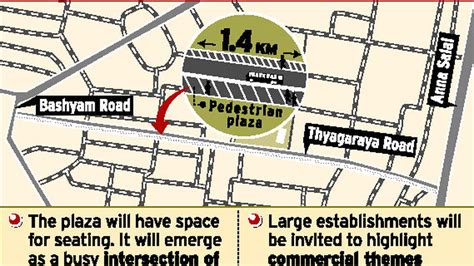 Chennai Pedestrian Plaza Project Design Finalised The Hindu