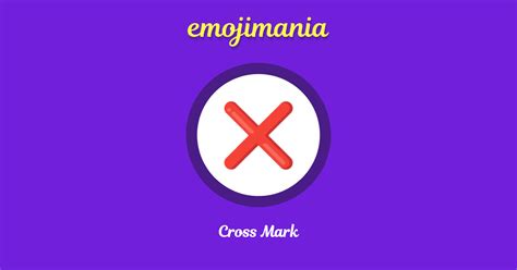 Cross Mark emoji Copy & Paste - Emojimania