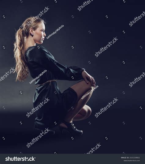 Beautiful Sexy Brunette Girl Posing On Stock Photo 2151158921 Shutterstock