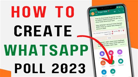 How To Create A Poll In Whatsapp Whatsapp Group Me Poll Kaise Kare