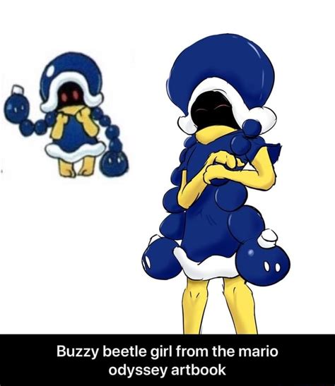 Buzzy beetle girl from the mario odyssey artbook - Buzzy beetle girl ...