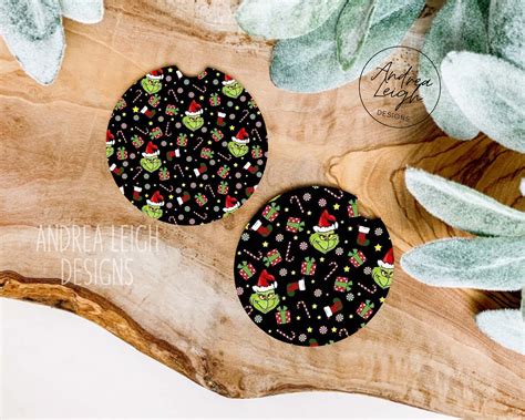 Grinch Car Coasters – Andrea Leigh Designs