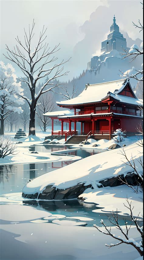 Japanese Winter Art Wallpapers - Wallpaper Cave