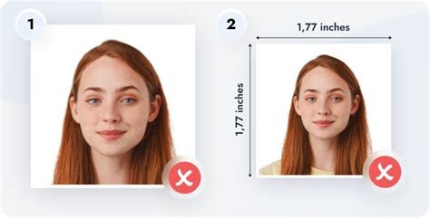 Bad And Good Passport Photo Examples Based On Requirements