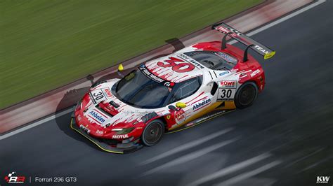 RaceRoom Ferrari 296 GT3 Iconic Liveries Pack Preview Bsimracing