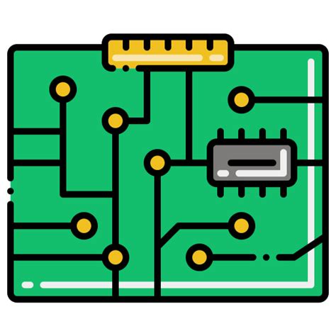 Circuit board Flaticons Lineal Color icon