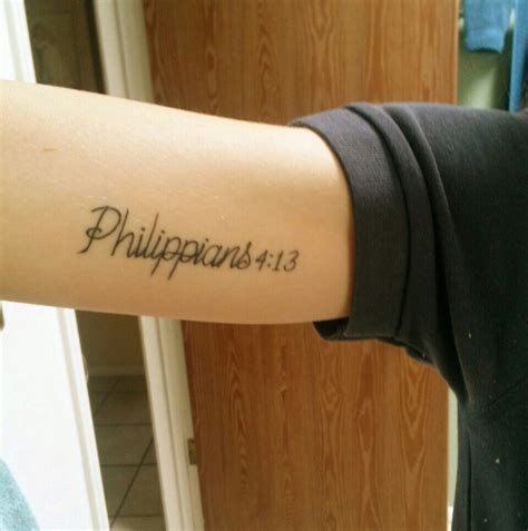 Philippians Bicep Tattoo