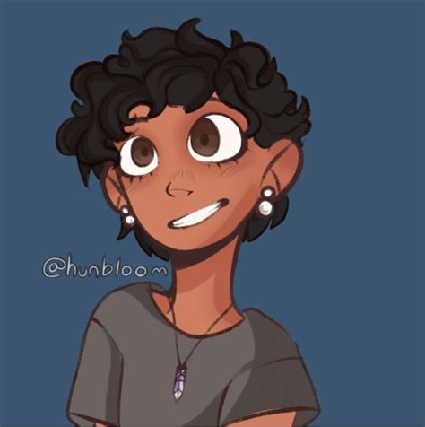 Picrew Pfp Hunbloom Cute Afro Hair Drawing Boy Sketch Swag Cartoon