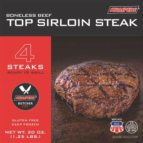 Stampede Boneless Beef Top Sirloin Steak 20 Oz Delivery Or Pickup