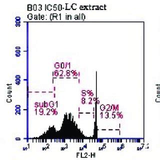 Cell Cycle Phases Of Caco Cells Treated With L Camara And L