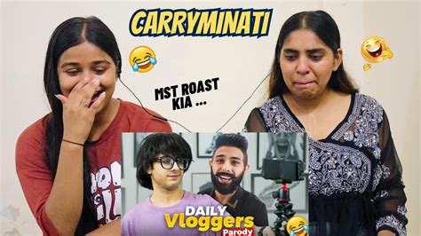 Daily Vloggers Parody Carryminati The Girls Squad Reaction