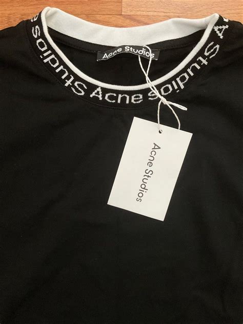 Acne Studios Logo Neck Tshirt on Carousell