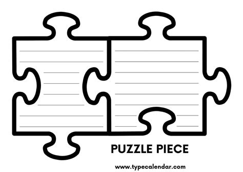 Printable Puzzle Piece Template