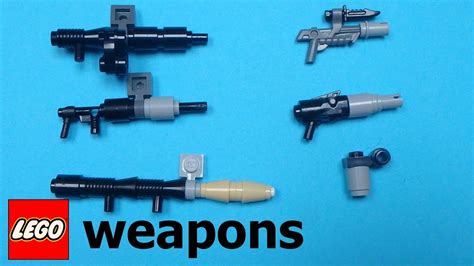 8 simple Lego weapons for your minifigures |LW#1 - YouTube