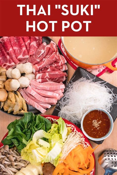 Thai Sukiyaki Hot Pot Recipe MK Suki Style Recipe Hot Pot Recipe Asian Hot Pot Recipe