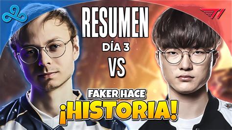 FAKER HACE HISTORIA EN SU PARTIDA NÚMERO 100 EN WORLDS C9 vs T1