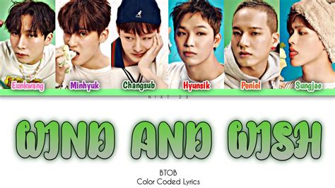 Btob Wind And Wish Lyrics Youtube