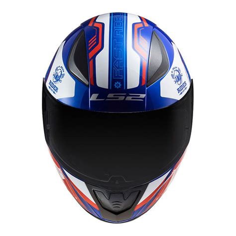 Capacete Ls Rapid Ff Stratus Blue Red White Brasil Moto Store