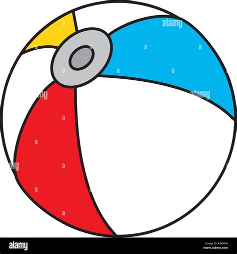 Isolated Beach Ball Design Stock Vector Image Art Alamy