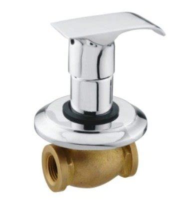 Qtm Brass Concealed Stopcock Shower Cock With Valve Sia Series Silver