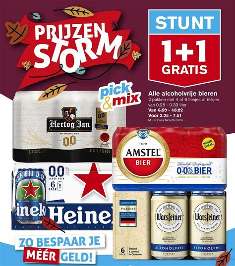 Alle Alcoholvrije Bieren 1 1 Gratis Aanbieding Bij Hoogvliet