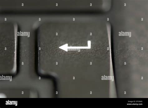 Return key on a laptop keyboard Stock Photo - Alamy