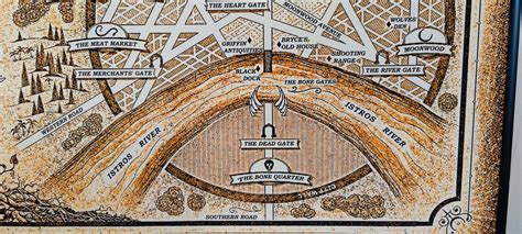 Lunathion City High Quality Map From The Crescent City Series Written