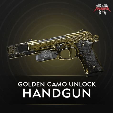 Call Of Duty Mw Handgun Gold Camo Unlock Boost Cod Modern Warfare