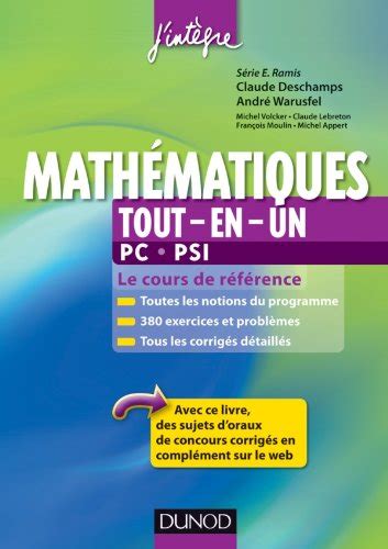 Math Matiques Tout En Un Pc Psi Deschamps Claude Warusfel Andr