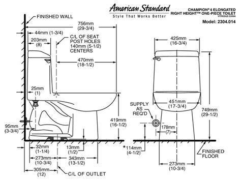 American Standard Champion 4 Toilet Model 2034.014.020