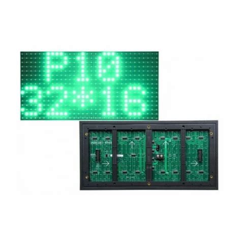 P10 Outdoor LED Display Panel Module 32x16 High Brightness Green