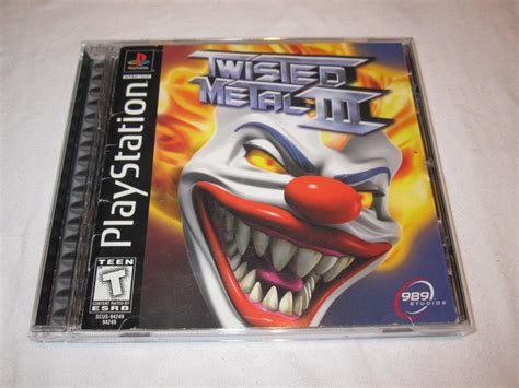 Twisted Metal III, 3 (PlayStation PS1) Black Label Game Complete ...