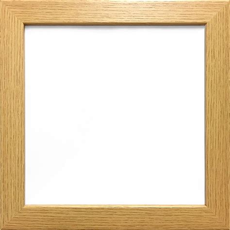 X Cm Oak Colour Modern Box Frames Wood Finish Photo Picture Square