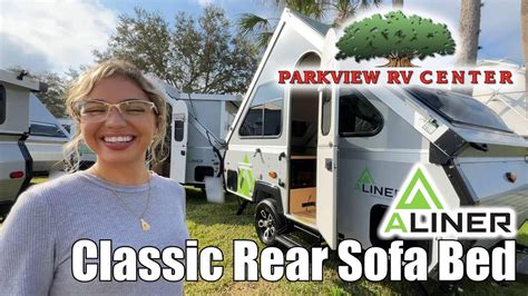 Aliner Classic Rear Sofa Bed By Parkview Rv Center Of Smyrna